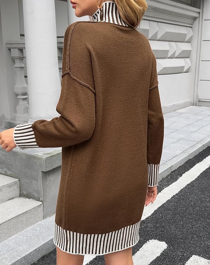 Fashion Loose Sweater Dress PW31 - Image 2