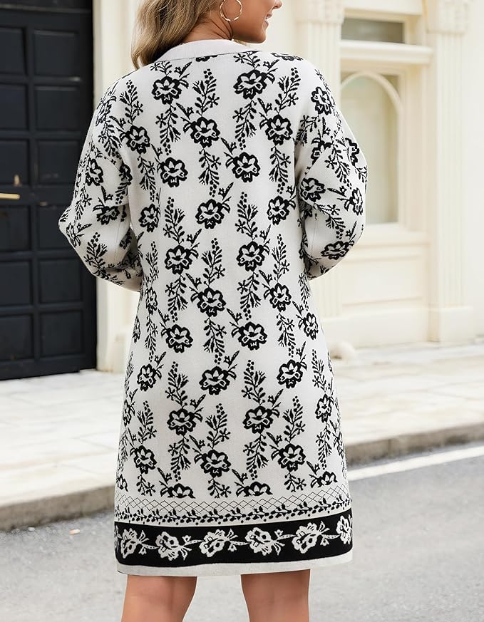 Flower Printed Pullover Dress PW49 - Image 2