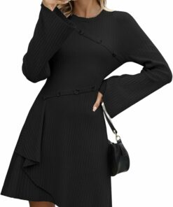 Trendy Knit Bodycon Mini Dress PW13