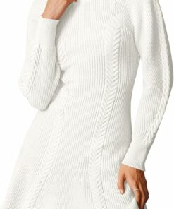 White Mini Sweater Dress PW4