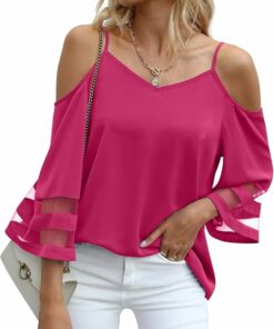 Pink Spaghetti Strap Loose Top PW100