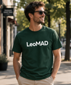 LeoMAD Modern Graphic T-Shirt - Forest Green